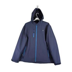 Little Donkey Andy Navy Softshell Hooded Outdoor Jacket Men's Size 2XL USED